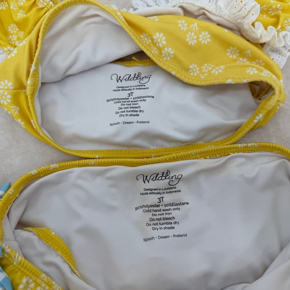 Wildling Yellow Floral Ruffle Bikini - Picture 2 of 3